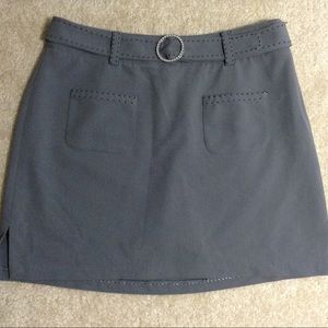 Hunter Green Semi Casual Skort with Belt